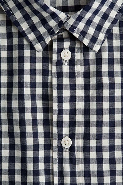 H&M Short-sleeved Cotton Shirt