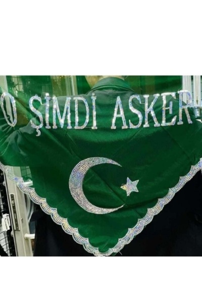 yörük tuhafiye O Şimdi Asker Şalı Örtüsü,Asker Kınası Örtüsü.Yeşil Asker Örtü...