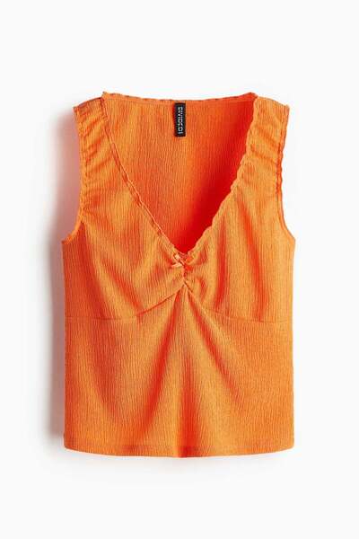 H&M Crinkled jersey vest top