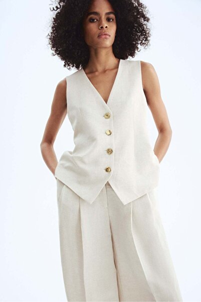 H&M Linen-blend suit waistcoat