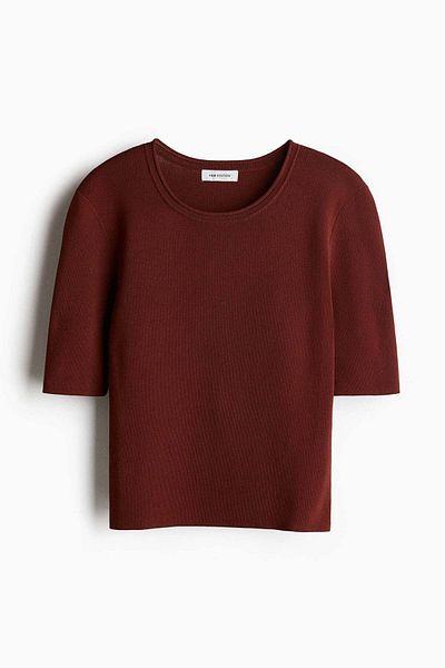 H&M Fine-knit T-shirt