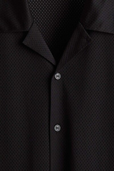 H&M Loose Fit Mesh resort shirt