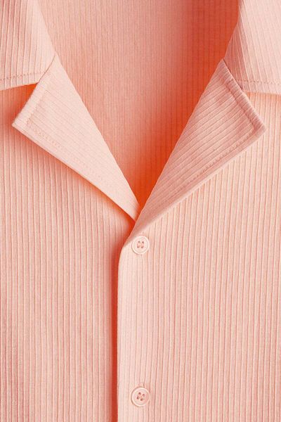 H&M Loose Fit Jersey Resort Shirt