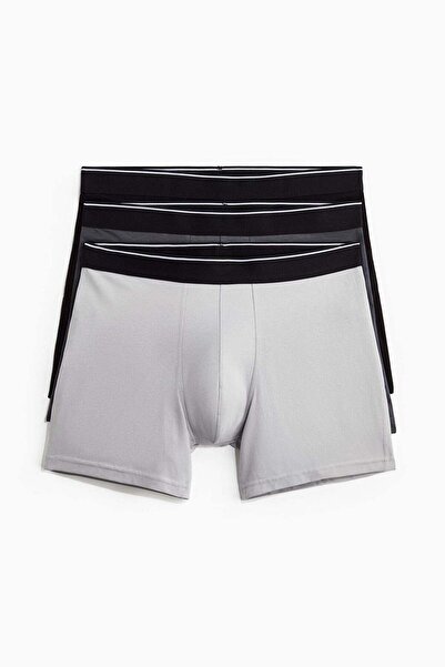 H&M مجموعة من 3 سراويل داخلية متوسطة الحجم من Lycra® Xtra Life™