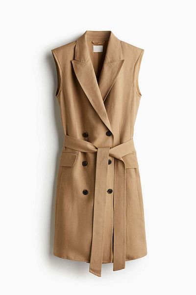 H&M Linen-blend blazer dress