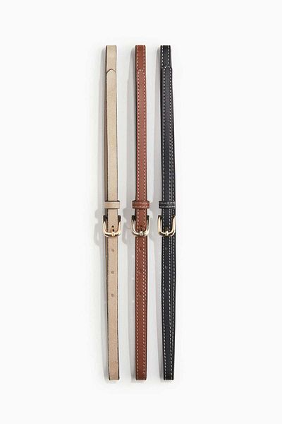 H&M 3-pack waist belts