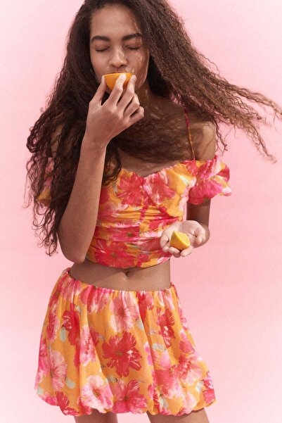 H&M بلوزة مكشوفة الكتفين