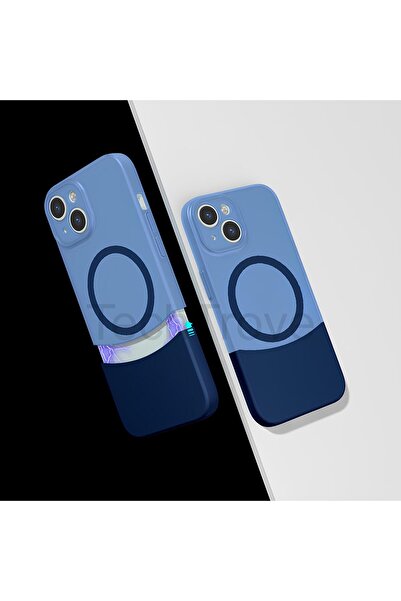 TechTrove Apple iPhone 15 Kılıf MagSafe Şarj Özellikli Mıknatıslı Çift Bölmel...