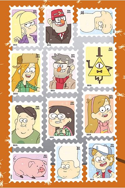 hediyenebak Gravity Falls Series 3 Sticker Set |   Laptop Agenda Pc Tablet Phone Notebook Sticker Bullet Journal