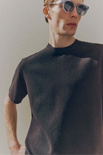 H&M Regular Fit Knitted T-shirt