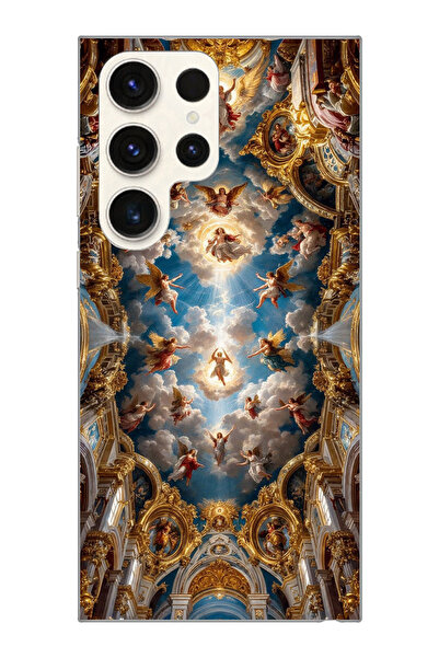 moonset Samsung Galaxy S22 Ultra Uyumlu Sanat Tasarımlı Baskılı Şeffaf Telefo...