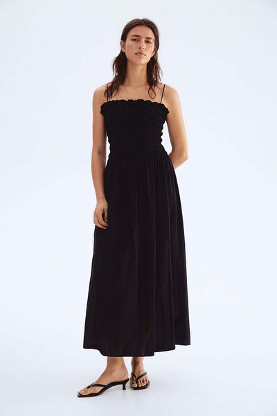 H&M Smocked-bodice Strappy Dress