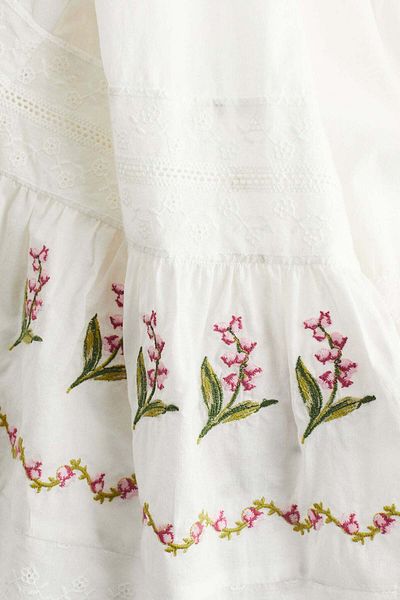 H&M Embroidered Cotton Dress