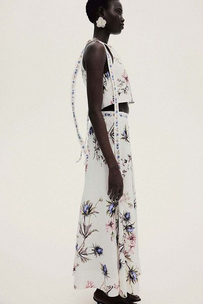 H&M Linen-blend skirt