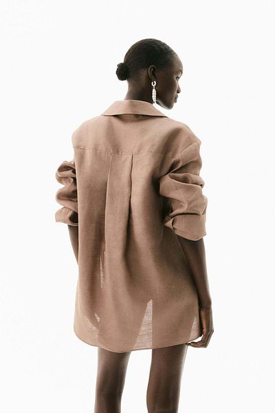 H&M Ramie Popover Shirt