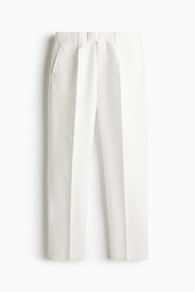 H&M Regular Fit Linen-blend suit trousers