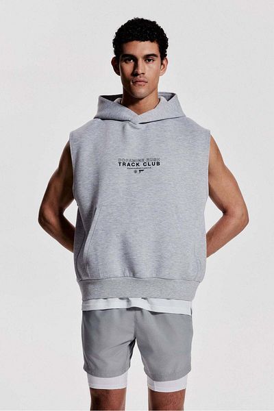 H&M Loose Fit Sleeveless sports hoodie with DryMove™