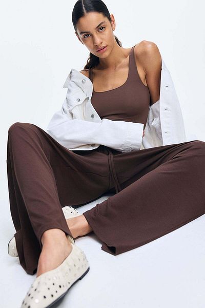 H&M Straight drawstring trousers