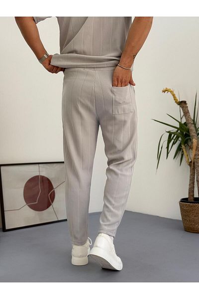 Combineman35 Reported Ottoman Fabric Trousers Back Single Pocket