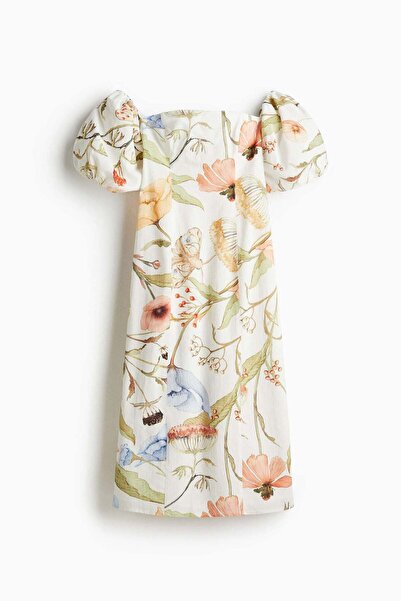 H&M Off-the-shoulder cotton dress