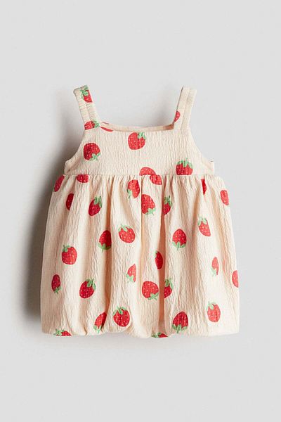 H&M Crinkled bubble-hem dress