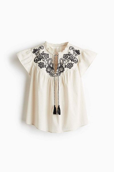 H&M Embroidered blouse
