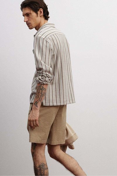 H&M Relaxed Fit Seersucker Shorts