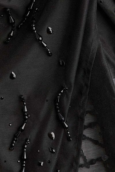 H&M Embellished chiffon skirt