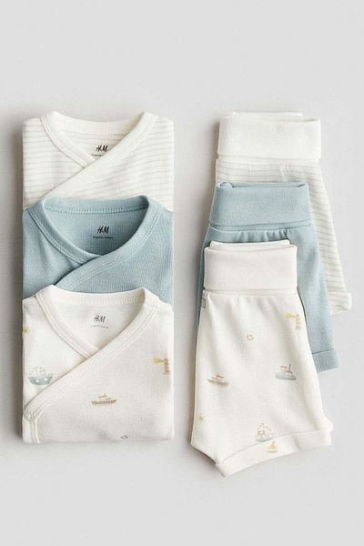 H&M 6-piece jersey set