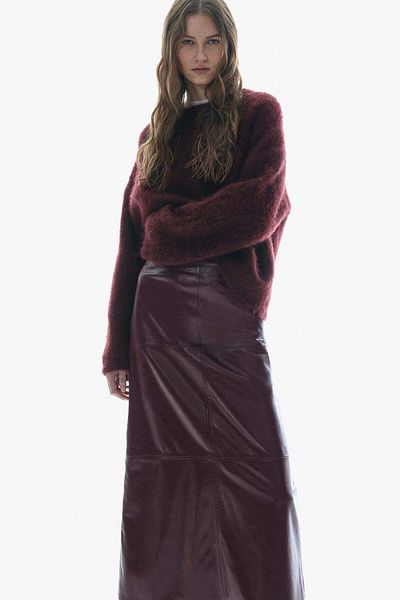 H&M Coated skirt