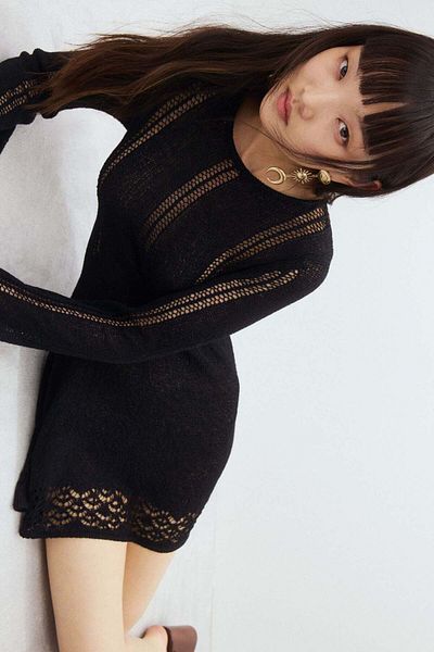 H&M Hole-knit mini dress
