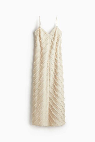H&M Fringe-trimmed strappy dress