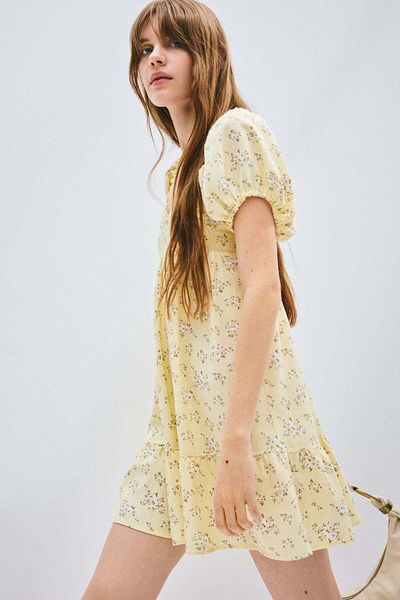 H&M Puff-sleeved dress