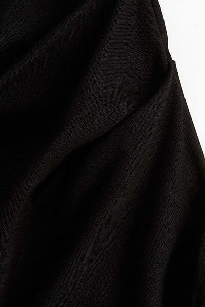 H&M Draped linen-blend dress