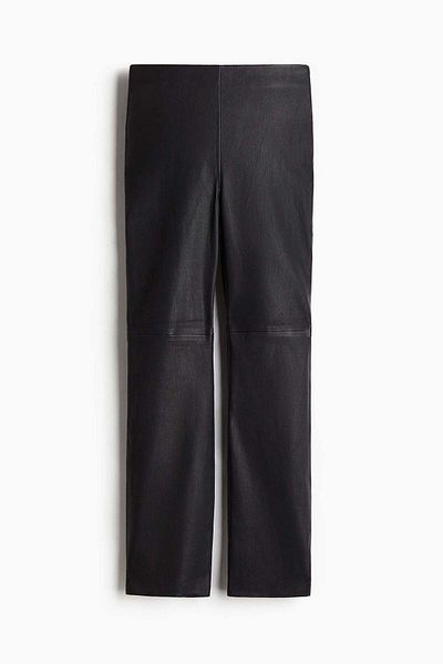 H&M Slim-fit leather trousers