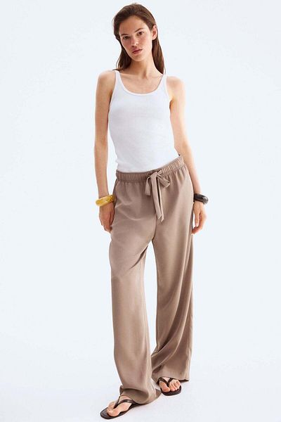 H&M Drawstring twill trousers