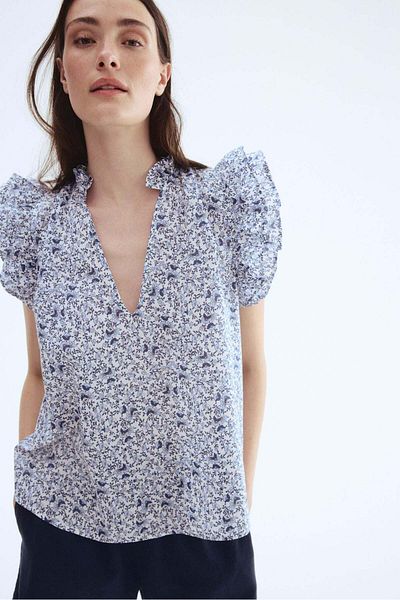 H&M Frill-trimmed blouse