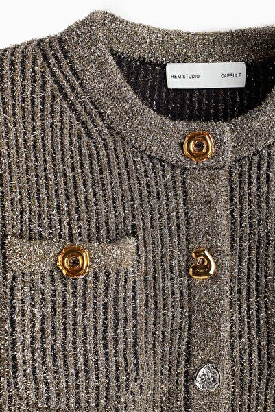 H&M Cropped glittery cardigan