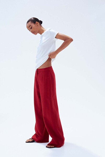 H&M Linen-blend trousers