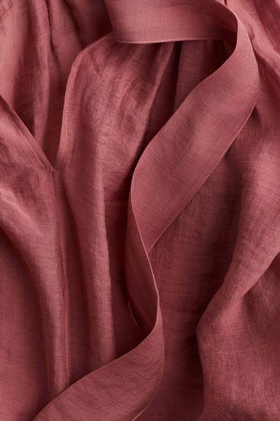 H&M Sheer tie-neck blouse