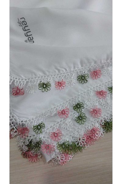 Papatyam Handwork Crochet and Shuttle Embroidered Writing/Crochet and Shuttle Handwork Writing/Dowry Yemeni/100X100/Reyyan