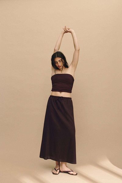 H&M Linen-blend skirt