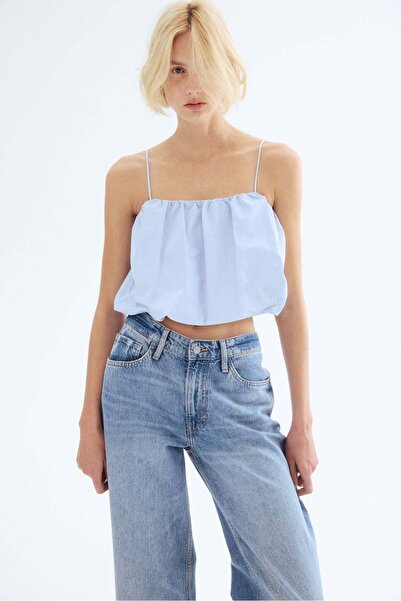 H&M Bubble-hem strappy top