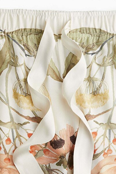 H&M Wide tie-belt trousers