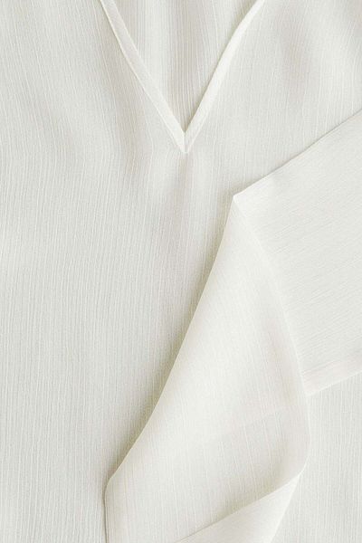 H&M Tie-neck chiffon blouse