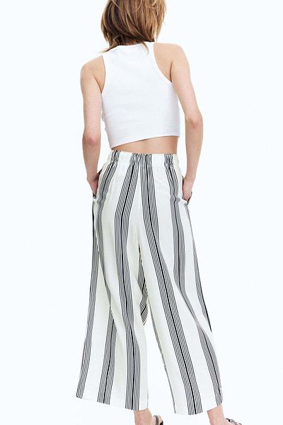 H&M Cropped pull-on trousers