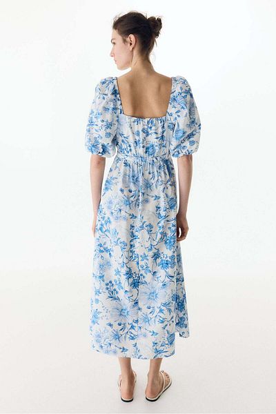 H&M MAMA Cotton-blend poplin dress