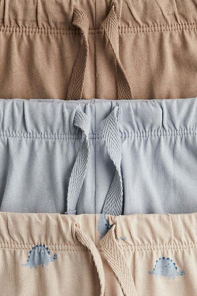 H&M 3-pack Cotton Jersey Joggers
