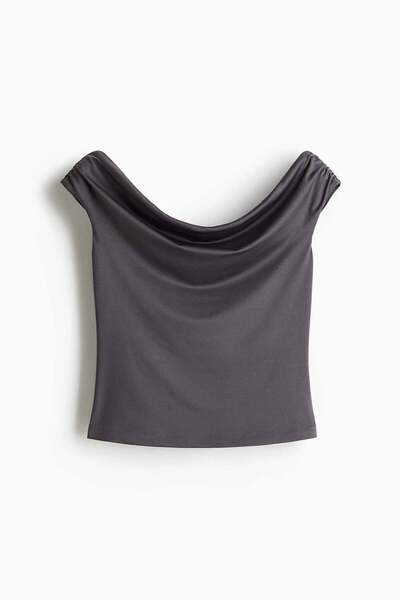 H&M Draped Off-the-shoulder Top
