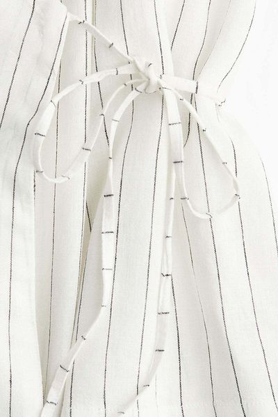 H&M Linen-blend dressing gown